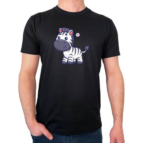 Herren shirt zebra - t-shirt, comic