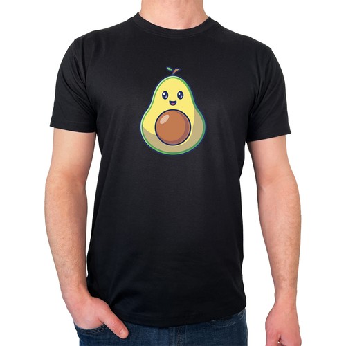 Herren shirt avocado comic - t-shirt,