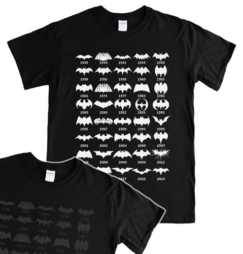 Batman logo history shirt - history, t-shirt