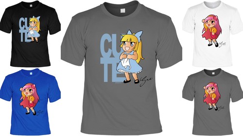 Shirt manga girl motiv - t-shirt,