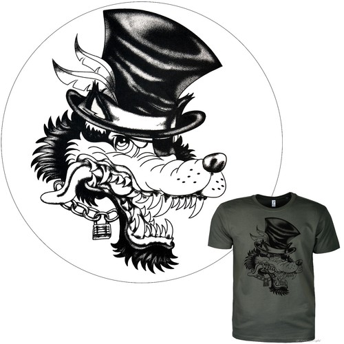 Comic shirt wolf motiv - wolf,