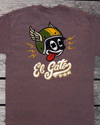 Shirt gato mit comic - gato",