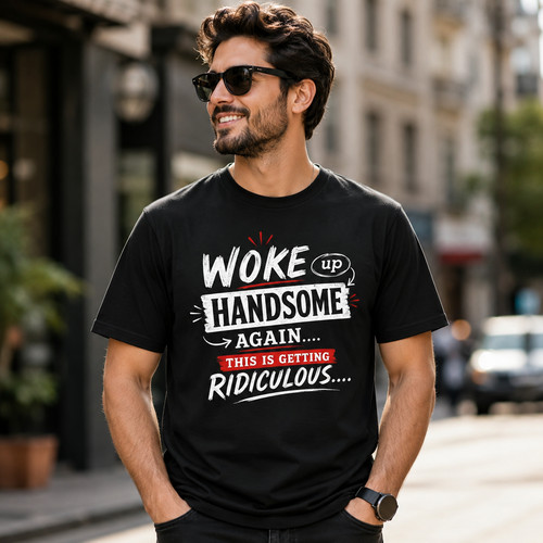 Lustiges woke handsome - woke, up