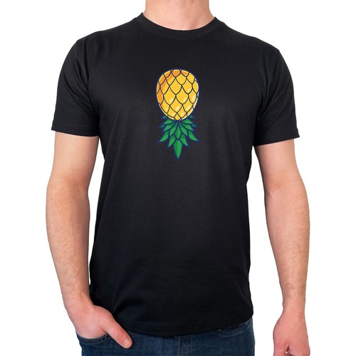 Herren shirt ananas - herren,
