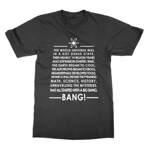 Big bang theory lyrics - big, t-shirt