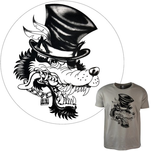 Wolf shirt comic design - wolf, t-shirt
