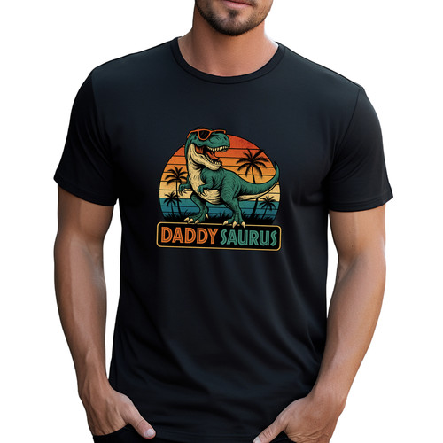 Herren shirt papa saurus - herren,