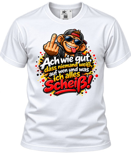 Freches sprüche shirt affe - sprüche,