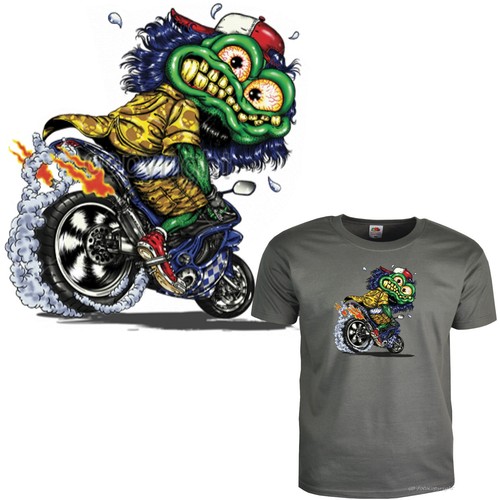 Biker comic shirt - biker, t-shirt